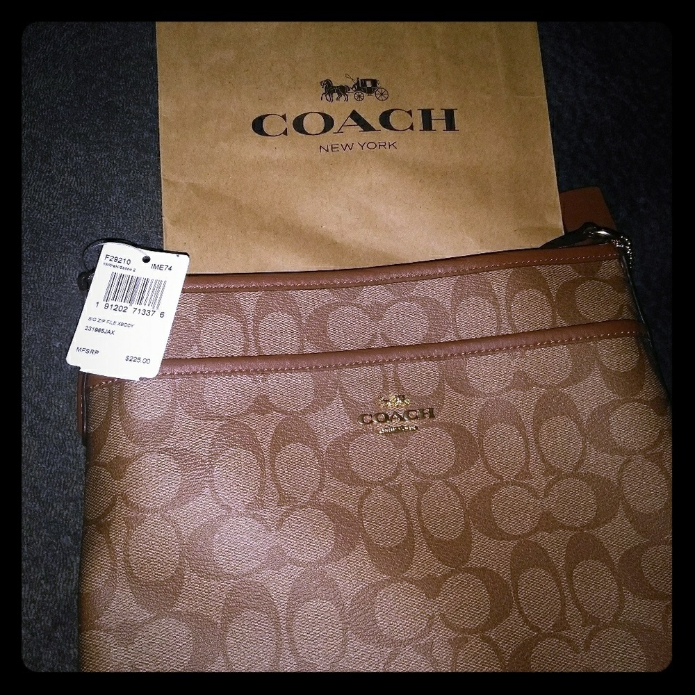 Coach logo crossbody